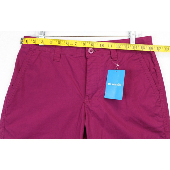 Columbia Washed Out Chino Shorts Men's 30 / 10" Dark Magenta Outdoors Preppy - Picture 6 of 10